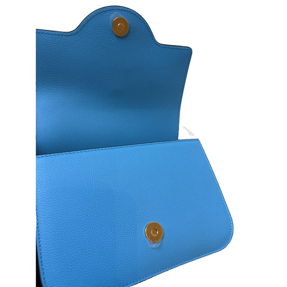 Versace La Medusa Small Shoulder Bag In Blue NWT - Picture 9 of 9